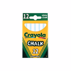 Crayola 51-0320 White Chalk - 12 Count, Pack Of 6