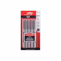 Uni-Ball  0.7 mm Vision Rollerball Pen - Pack of 5