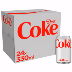 Wholesale Drinks, Bulk Cases of Soft Drinks, Monster, Fanta, Coke, Pepsi and More Beverage - Diet Coke 330ml, 24 pack