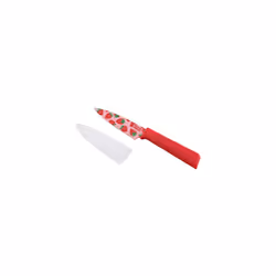 Funky Fruit Strawberry Colori NonStick Straight Paring Knife with Safety Sheath Stainless Steel