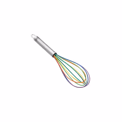 KUHN RIKON 22265 Whisk, Small 8" / 22 cm, Silicone, Rainbow-Coloured