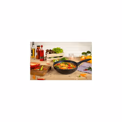 Kuhn Rikon Easy Induction High-Walled Non-Stick Frying Pan, 20 cm, Black