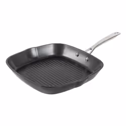 KUHN RIKON EASY PRO, Square, Grill pan, Black, Titanium, Aluminium, Ceramic, Electric, Gas, Halogen, Induction