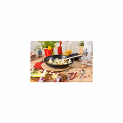KUHN RIKON Easy Pro Aluminium Non-Stick Frying Pan, 20 cm, Black