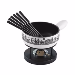 KUHN RIKON Cheese fondue set induction Alpine Meadow Ø 23 cm