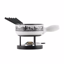KUHN RIKON Cheese fondue set induction Alpine Meadow Ø 23 cm