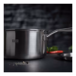 KUHN RIKON CULINARY FIVEPLY SET · Saucepan 1.7 L + Pots 3.4 L + 6.4 L