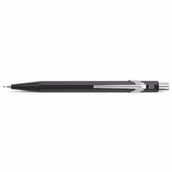 Caran d-Ache 844, Black, Silver, Aluminium, Black, 0.7 mm, Hexagonal, 80 mm