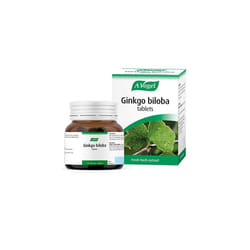 Ginkgo Biloba Tablets | Food Supplement | Extract from Fresh Ginkgo biloba Leaves | Suitable for Vegetarians | 30 Days Supply | 120 Tablets
