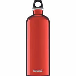 SIGG 1.0 L Traveller, 1000 ml, Red, Screw lid, Plastic, Aluminium, 257 mm