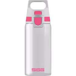 SIGG - Tritan Water Bottle - Total Clear ONE Berry - Suitable For Carbonated Beverages - Dishwasher Safe - Leakproof - Lightw ...