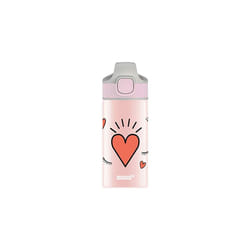 SIGG Miracle Kids' Drinks Bottle (0.4 L), Lightweight Aluminium Kids' Water Bottle with Leak-Proof Lid, One Hand Children's Drink Bottle