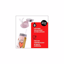 SIGG Miracle Kids' Drinks Bottle (0.4 L), Lightweight Aluminium Kids' Water Bottle with Leak-Proof Lid, One Hand Children's Drink Bottle