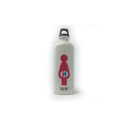 SIGG Aluminium Drinking Bottle White Pregnant Mum with Twins-8845.1