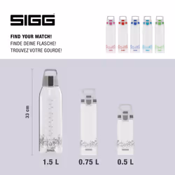 Total Clear ONE MyPlanet Water Bottle (0.75 L), Leak-proof and BPA Free Water Bottle, Unbreakable Sports Flask Made of Tritan with Fruit Filter, - Additional view 5