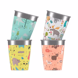 SIGG - Kids Cup Set - Lightweight - Dishwasher Safe - BPA Free - Plast