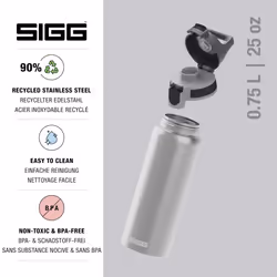 - Stainless Steel Water Bottle - Shield ONE - Suitable For Carbonated Beverages - Leakproof - Lightweight - BPA Free