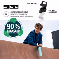 SIGG - Insulated Thermo Flask Hot & Cold ONE Light - With Fruit Filter - Leakproof - BPA-Free 18/8 Stainless Steel 19Oz - Additional view 4