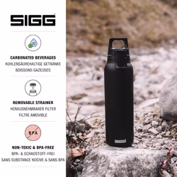 SIGG - Insulated Thermo Flask Hot & Cold ONE Light - With Fruit Filter - Leakproof - BPA-Free 18/8 Stainless Steel 19Oz