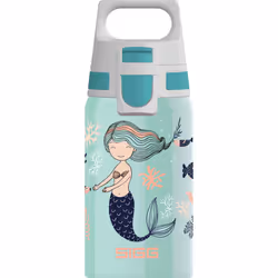 - Stainless Steel Kids Water Bottle - Shield One Atlantis - Suitable For Carbonated Beverages - Leakproof - Lightweight