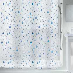 Spirella 7610583130402 shower curtain Ring Polyethylene-vinyl acetate (PEVA) Blue, White