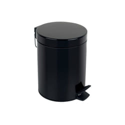 Spirella 7610583163943 trash can 5 L Round Steel Black
