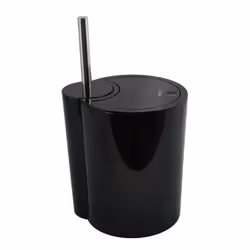 Spirella 7610583181480, 6 L, Round, Polypropylene (PP), Black, 240 mm, 205 mm