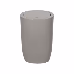 Spirella PEDAL BIN, 4 L, Round, Polypropylene (PP), Taupe, Polypropylene, 170 mm