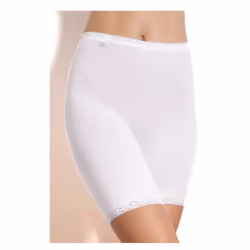 Basic+ Cotton Long Shorts, White - 24