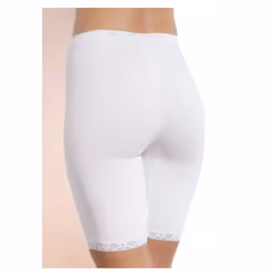 Basic+ Cotton Long Shorts, White - 24