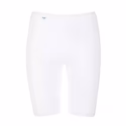 Basic+ Cotton Long Shorts, White - 26