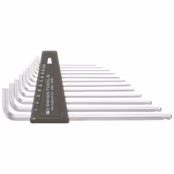 PB Swiss PB-212 ZLH-12 12 Piece Long Chrome Ball Point Hex/Allen Key S