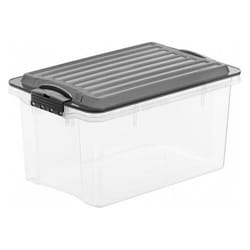 Rotho Compact Rectangular Box 4.5 L Grey, Transparent 1 pc(s)