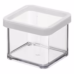 Rotho 11603, Box, Rectangular, 0.5 L, Transparent, White, 100 mm, 100 mm