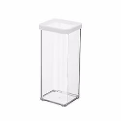 Rotho 11605, Box, Rectangular, 1.5 L, Transparent, White, 100 mm, 100 mm