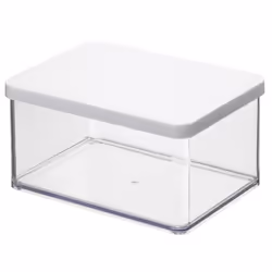 Rotho Loft 11610, Dispenser, Rectangular, 2.25 L, Transparent, White, 200 mm, 150 mm