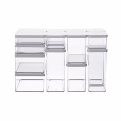 Rotho Loft 11610 Rectangular Dispenser 2.25 L Transparent, White