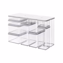 Rotho Loft 11610 Rectangular Dispenser 2.25 L Transparent, White