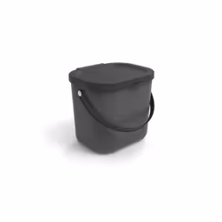 Rotho Albula, 6 L, Rectangular, Plastic, Anthracite, Manual, Plastic