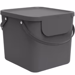 Rotho Albula, 40 L, Rectangular, Plastic, Anthracite, Plastic, 398 mm