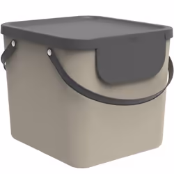 Rotho Albula, 40 L, Rectangular, Plastic, Cappuccino, Plastic, 398 mm