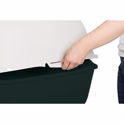 Rotho Bailey Cat Hooded litter box Black, White