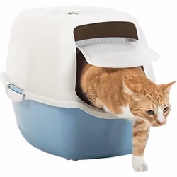 Rotho Bailey Cat Hooded litter box Blue, White