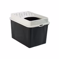 Rotho Berty, Cat, Top entry litter box, Black, Grey, Clasp, 572 mm, 393 mm