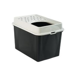 Rotho Berty Cat Top entry litter box Black, Grey