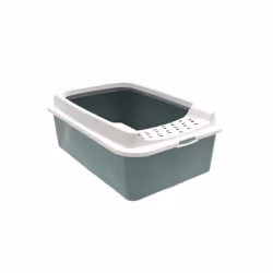 Rotho Bonnie, Cat, Open litter box, Green, Grey, Clasp, 572 mm, 393 mm