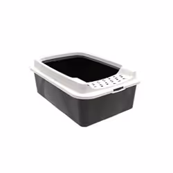 Rotho Bonnie, Cat, Open litter box, Black, Grey, Clasp, 572 mm, 393 mm