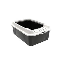 Rotho Bonnie Cat Open litter box Black, Grey