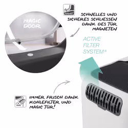 Rotho BIALA Cat Hooded litter box White - Additional view 3