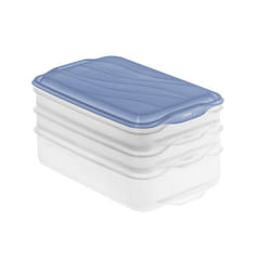 Rotho RONDO Rectangular Container Blue, Transparent